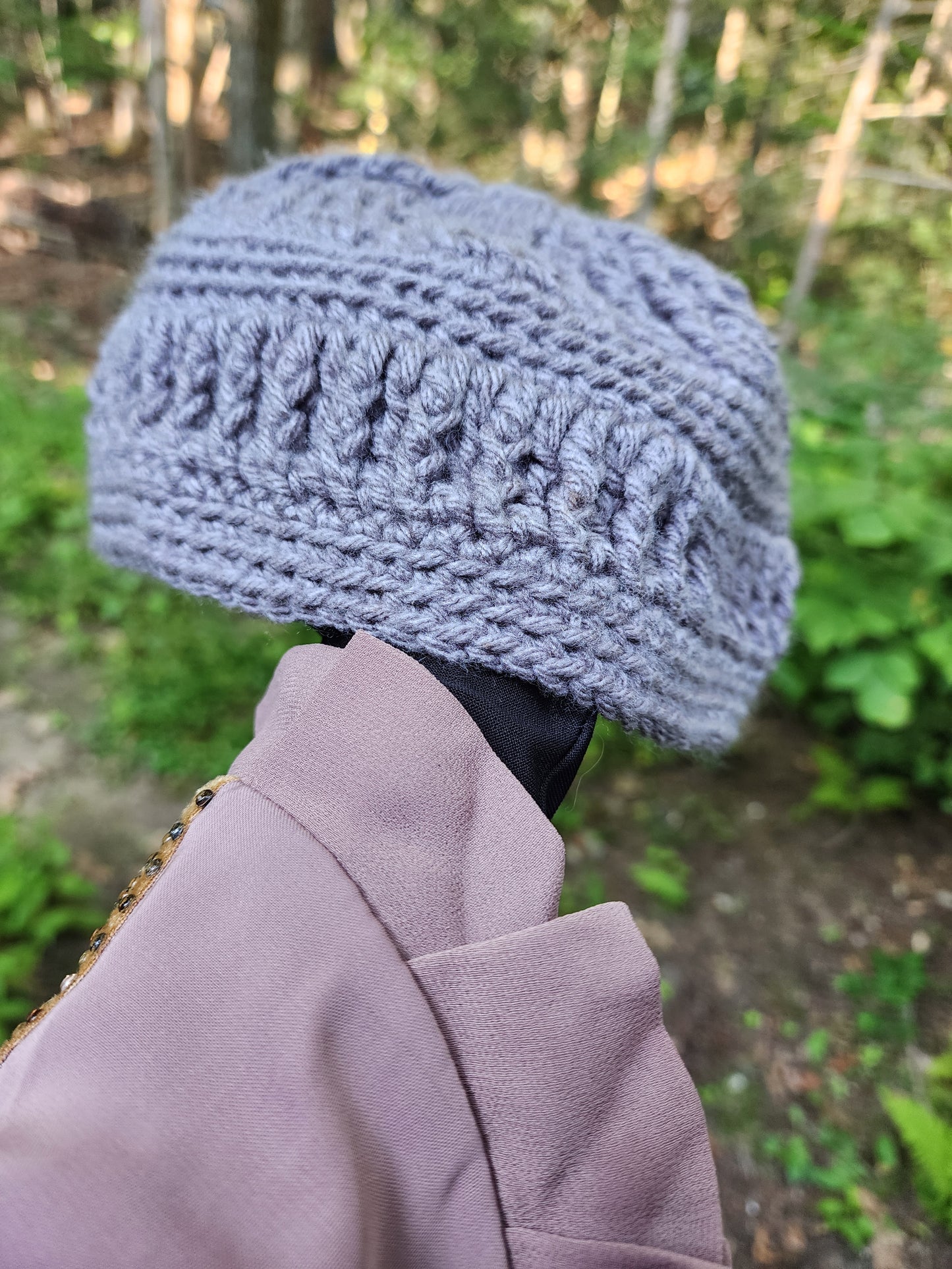 Crochet Kufi - Grey