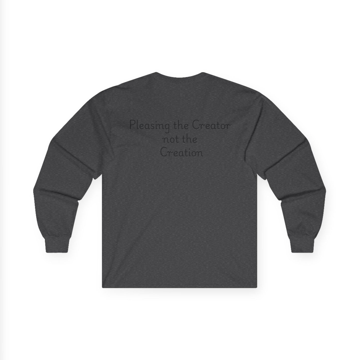 Islamic Long Sleeve Shirt – Pleasing the Creator Design | Modest Message Co. | Modest Muslim Apparel