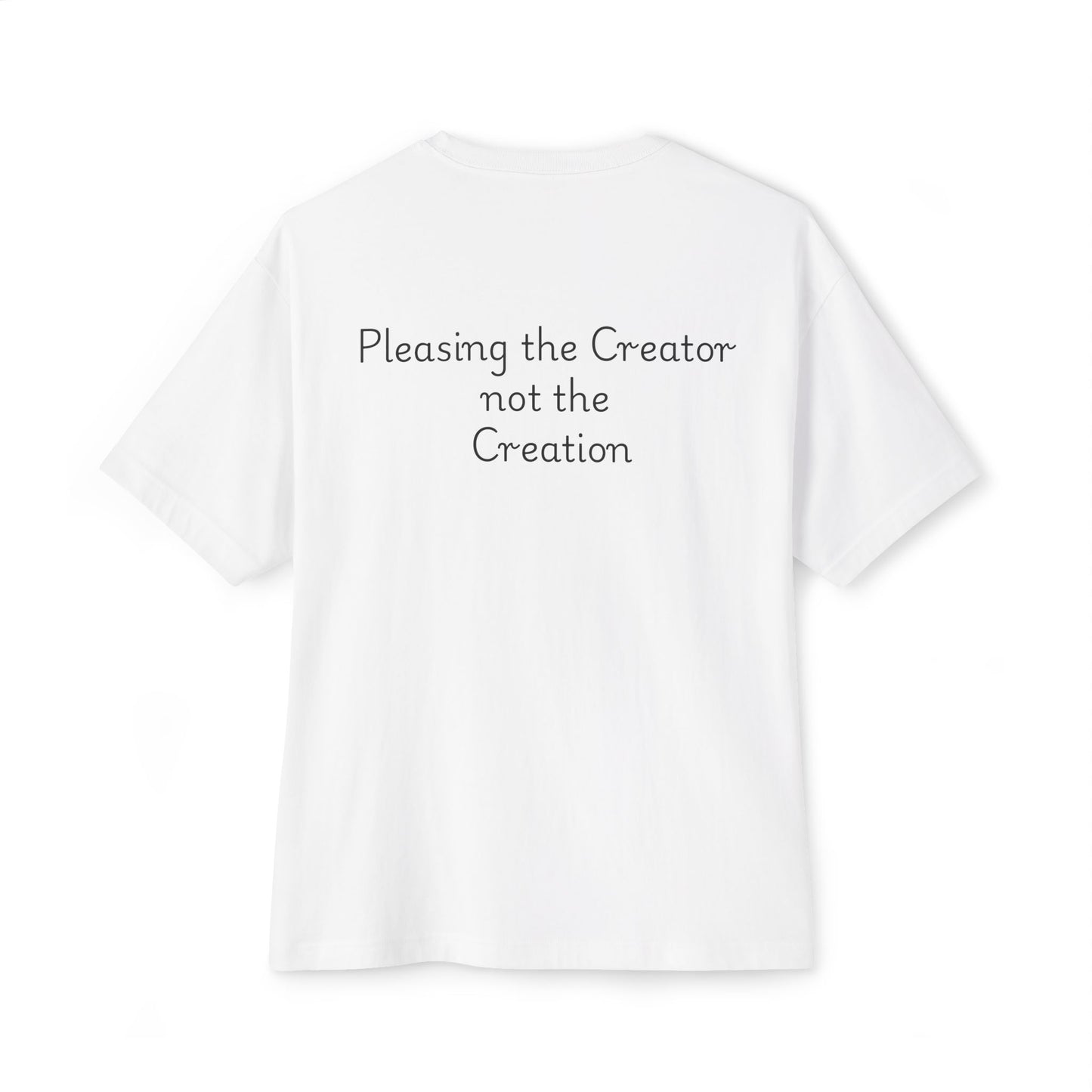 Oversized Islamic Tee – Boxy Fit Muslim Shirt | Pleasing the Creator | Modest Message Co.