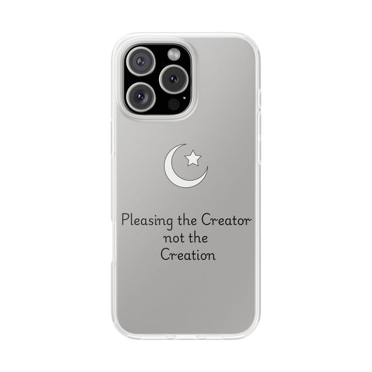 Islamic Phone Case – Pleasing the Creator Minimalist Design | Muslim Tech Accessories